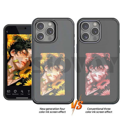 New Trendy Phone Cases That Supports DIY Photo Transfer Via NFC Phone Cases for IPhone 15 14 13 Pro Max Battery Free Phone Funda