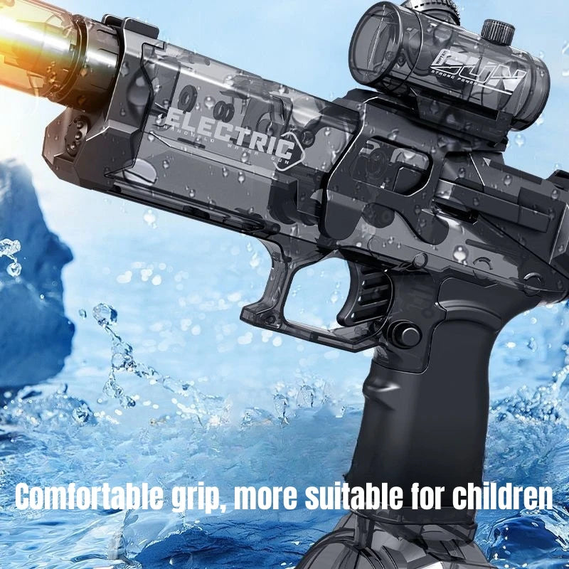 Children High Pressure Electric Water Gun Toys Summer Outdoor Beach Pool Garden Fight Games Kids Automatic Bursts Watergun Gifts