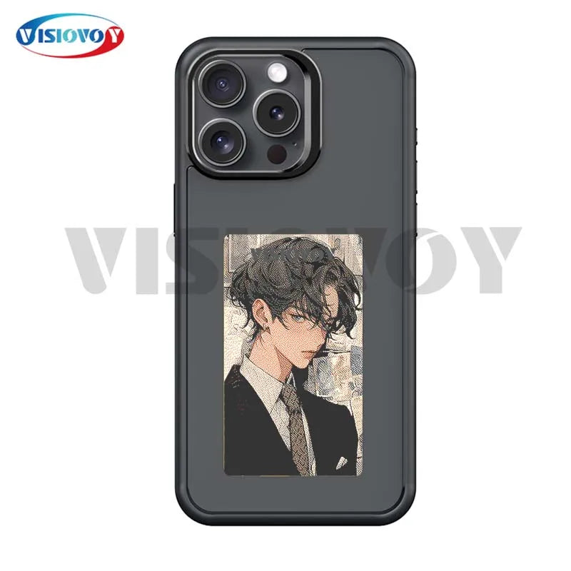 New Trendy Phone Cases That Supports DIY Photo Transfer Via NFC Phone Cases for IPhone 15 14 13 Pro Max Battery Free Phone Funda